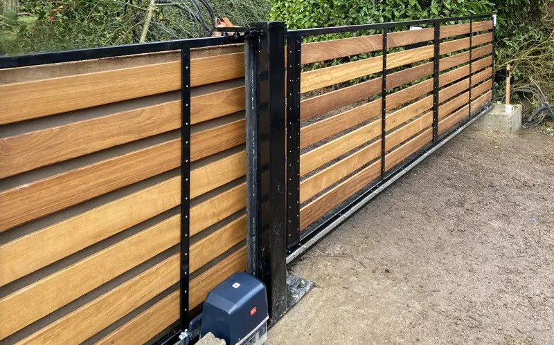 Sliding gates installed and maintained by Gatehouse Security, Haywards Heath, West Sussex