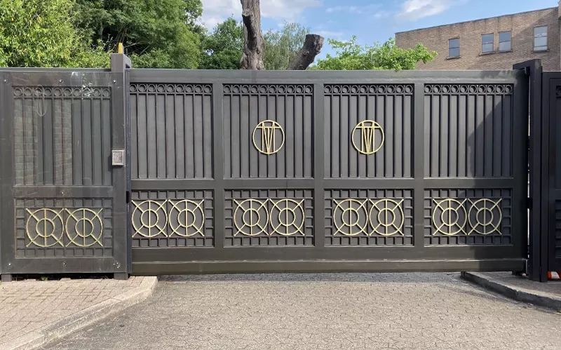 Sliding gates installed and maintained by Gatehouse Security, Haywards Heath, West Sussex