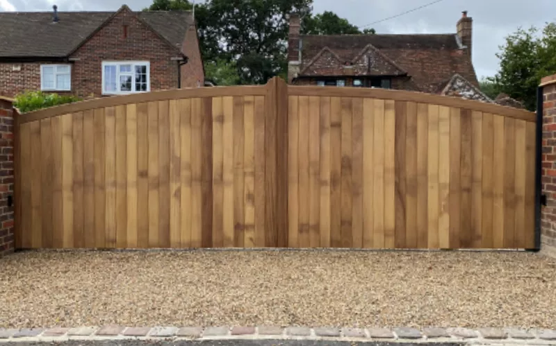 Sliding gates made by Gatehouse Security, Sussex