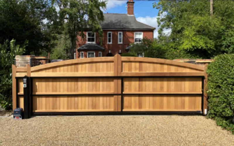 Sliding gates made and supplied by Gatehouse Security, Sussex